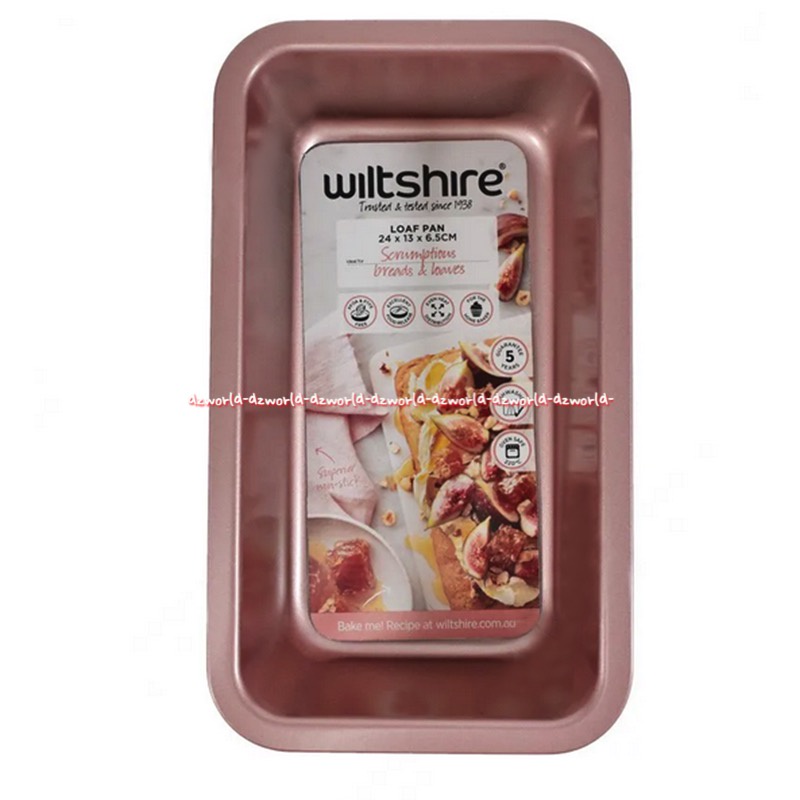 Wiltshire Loaf Pan 24cm Oven Tray Persegi Loyang Tempat Bakar Kue Roti Tawar Anti Lengket Stainless Steel Rose Gold Wit Shire