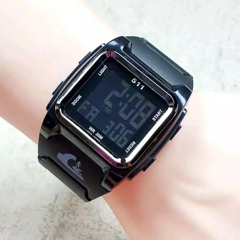 Jam Tangan Pria Quicksilver/ 511 Digital Sergi Strap Rubber(Dikirim Dari Jakarta)