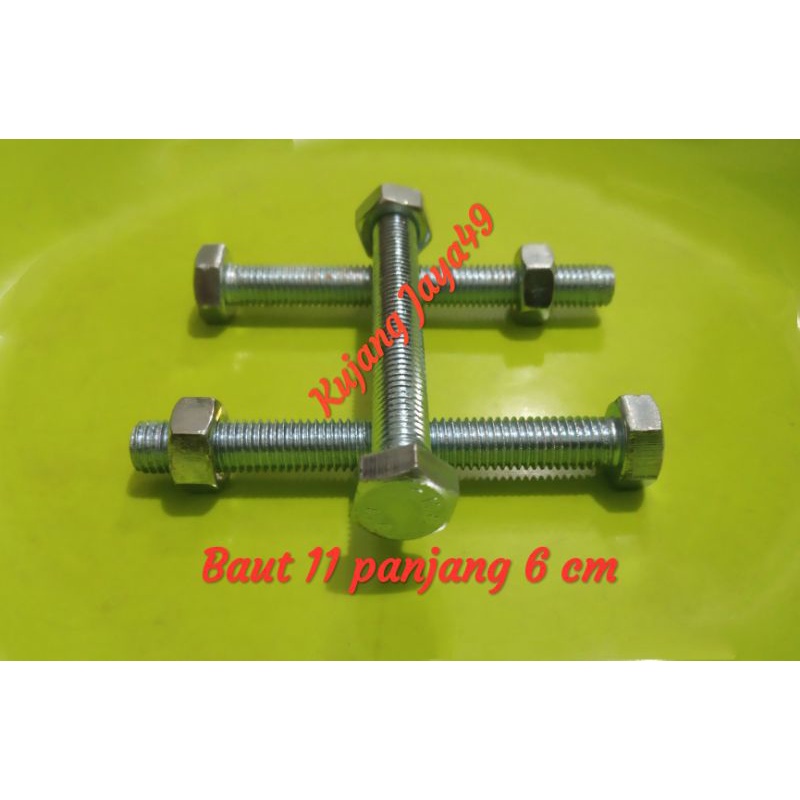 Baut 11 panjang 6 cm