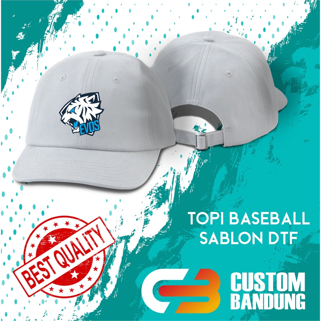 Topi Baseball EVOS ESPORT Pria Wanita Topi Cap Bisa Tulis Nama Bisa COD Original High Premium Quality