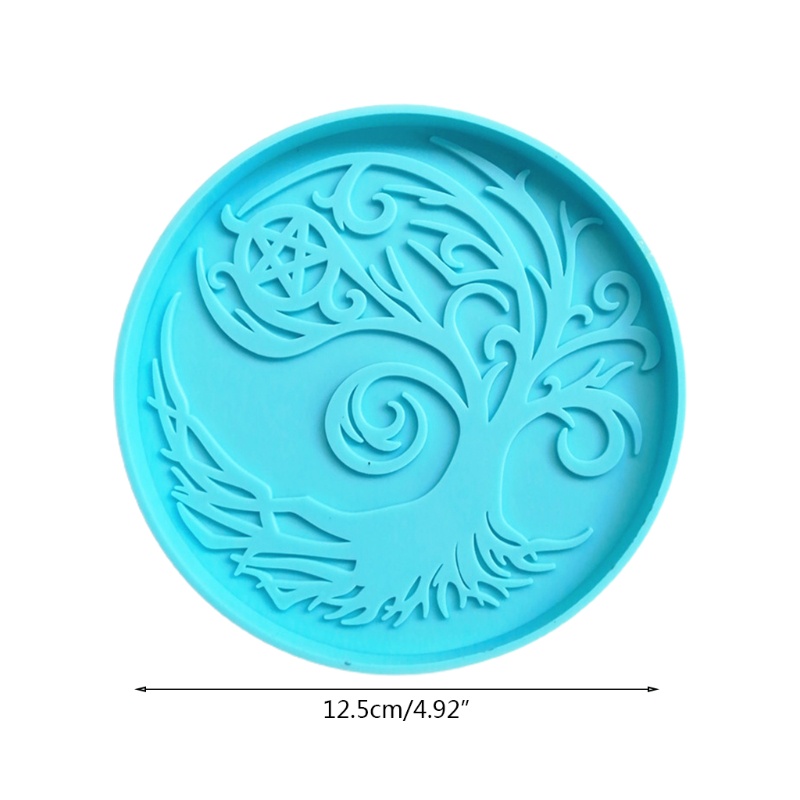 SIY  Magic Tree Coaster Epoxy Resin Mold Cup Mat Casting Silicone Mould DIY Crafts Home Decoration Ornaments Making Tool