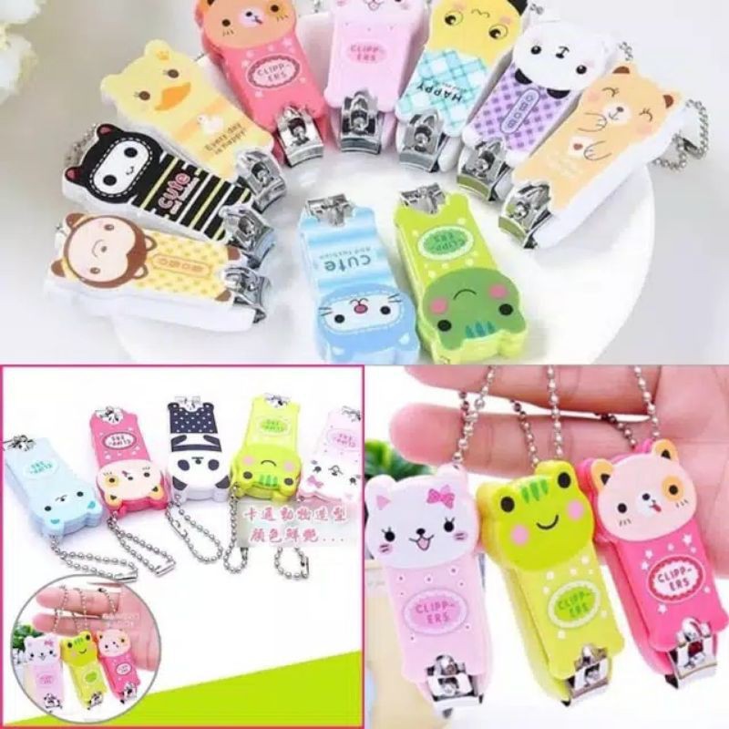 Terlaris!! Gunting Kuku Karakter Lucu / Nail Clippers Ukuran Kecil Souvenir