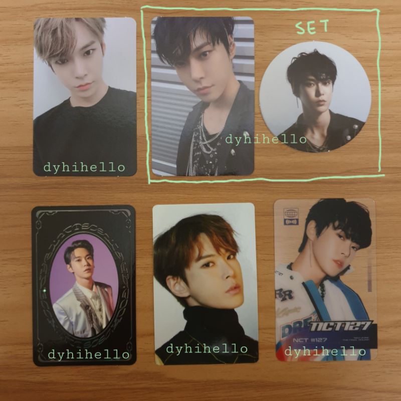 nct doyoung pc photocard superhuman, punch 2nd player, yb yearbook, stamp superhuman, qoo10 punch