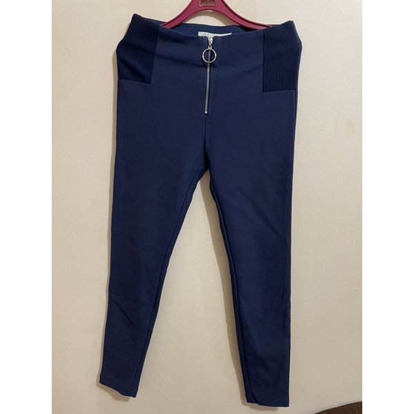 Preloved ODIVA Pants in navy blue