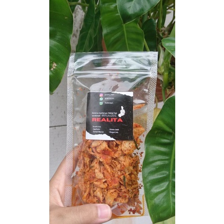 

Otak-otak Krispi Realita Snack Rasa Pedas Asin Daun Jeruk