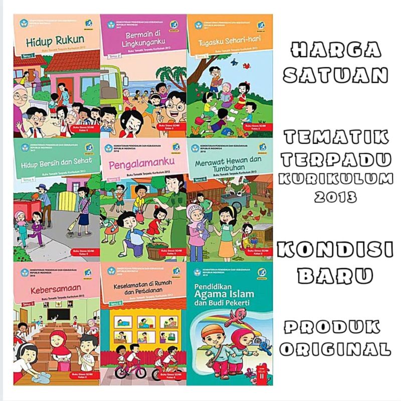 BUKU TEMATIK SD KELAS 2 TEMA 1 2 3 4 5 6 7 8 SEMESTER 1 DAN 2 KURIKULUM 2013 REVISI KEMENDIKBUD