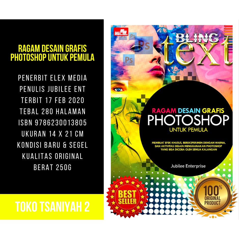 Buku Komputer Ragam Desain Grafis Photoshop Untuk Pemula Jubilee