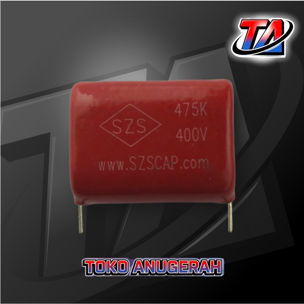 KAPASITOR 475K 400V / 475K 400V SZS kaki pendek