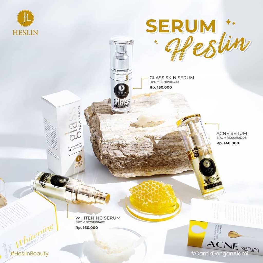 SERUM Heslin Beauty Original BPOM - Serum Untuk Jerawat, Flek, Whitening, Glowing