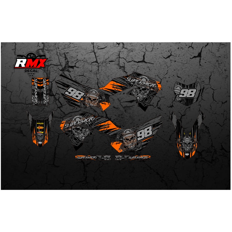 DECAL KLX 230 FULLBODY (003) DEKAL STIKER KLX 230 R S SM SE 2019 2020 2021 2022 2023 LAMA HITAM HIJA