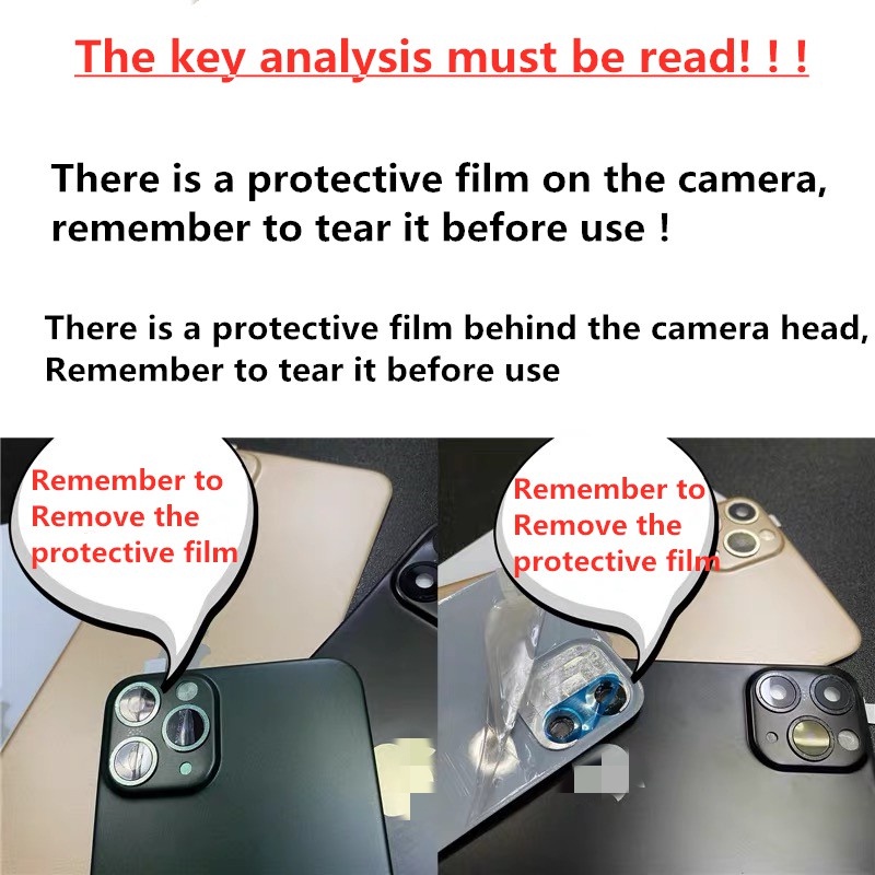 For Case iP XR changed to iP 12Pro / iP 11 changed to iP 12Pro / iP X/XS changed to iP 11 Pro / xr changed to iP 11 / xsmax changed to iP 11promax camera fake back cover