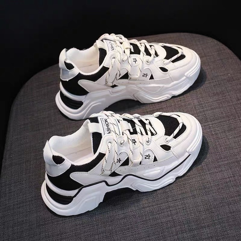 V262 SEPATU SNEAKERS WANITA IMPORT SPORTS KOREA TERBARU-262Hitam