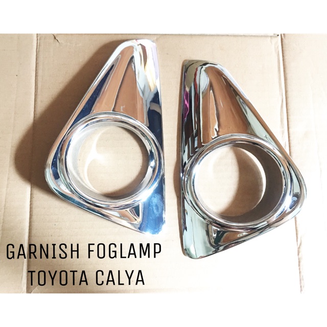 CALYA 2016 2018 GARNISH FOGLAMP RING TOYOTA CALYA CHROME / COVER LAMPU KABUT