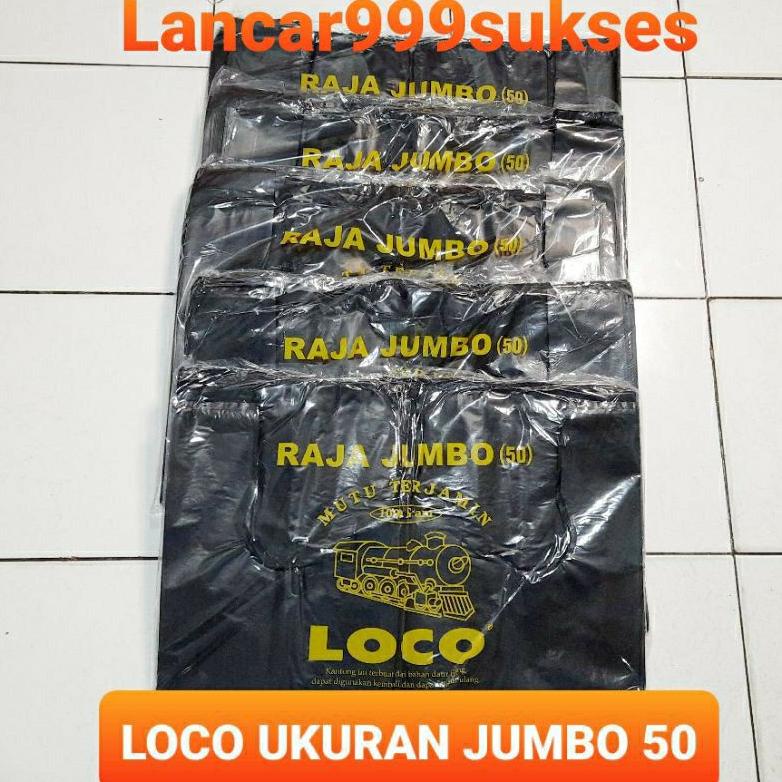 Plastik Loco Tebal 50 Hd Pe Kantong Plastik Hitam Loco 50 Jumbo Kantong Kresek Loco 50 Jumbo