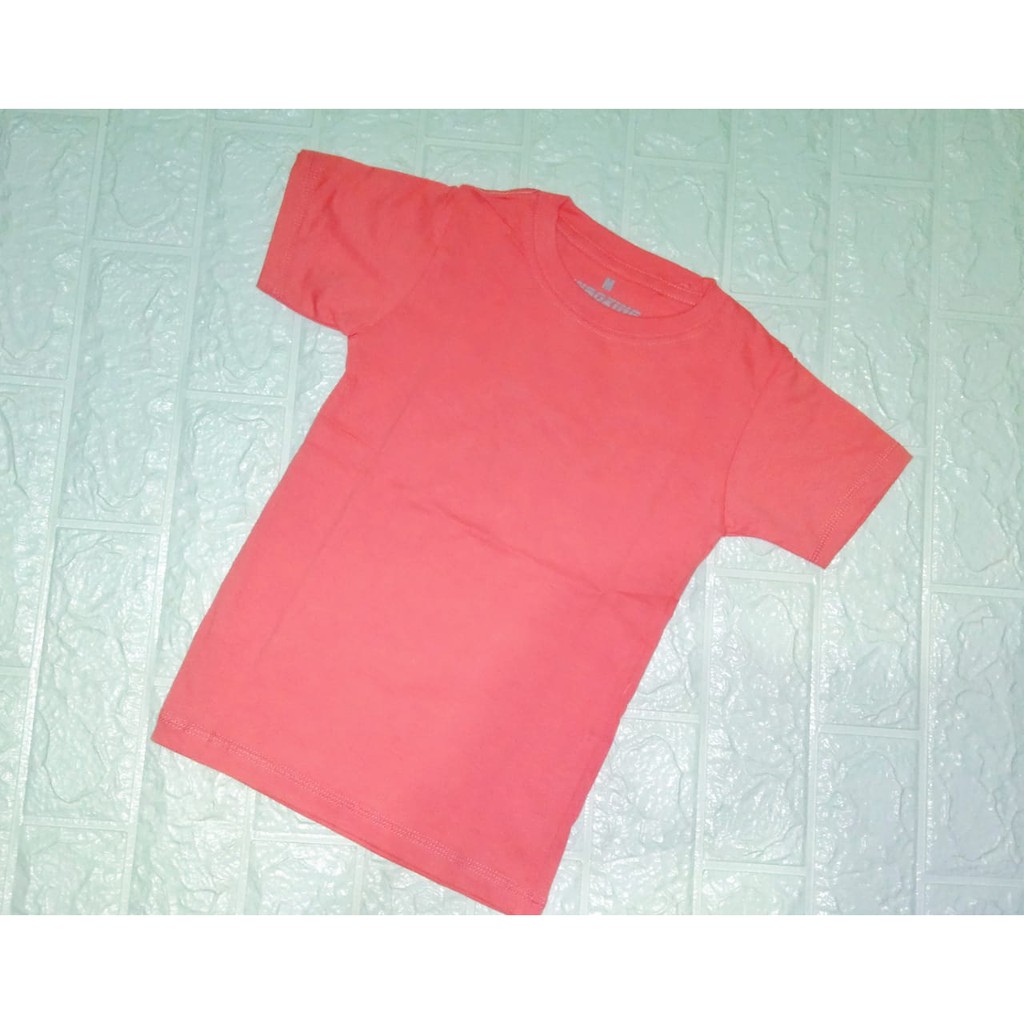 KAOS POLOS ANAK COTTON COMBED 30S [PREMIUM QUALITY] / COMBED REAKTIF 17 WRNA