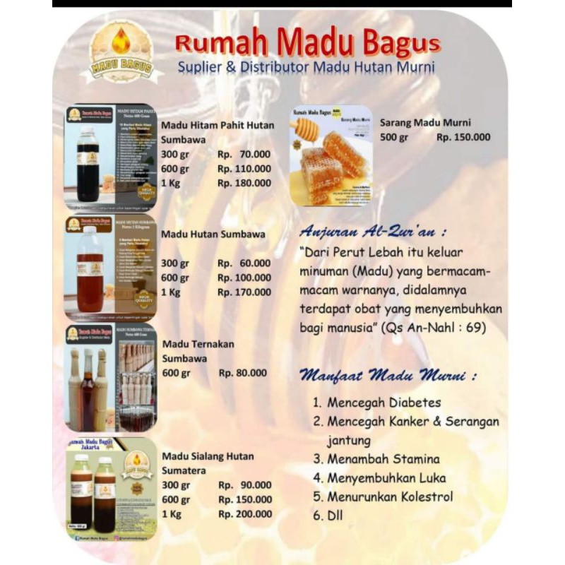 

Madu Hutan Murni