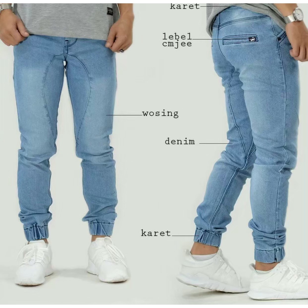 Celana Joger Jeans Pria / Joger Jeans Panjang / Celana Joger Jeans / Celana Joger
