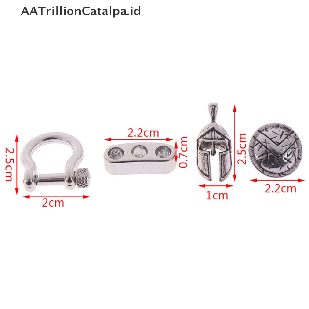 Aatrillioncatalpa 4PCs Tali Lanyard EDC Dengan Manikmanik Untuk Payung