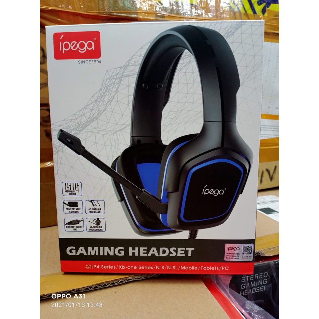 ipega Pg-R006 Headset Gaming  Untuk Pc laptop / Ps4 /smartphone /x-box original