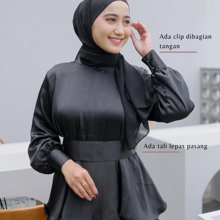 Stok terbatas.. Helwa Dress / Dress Lebaran / Dress Kondangan [READY STOCK]