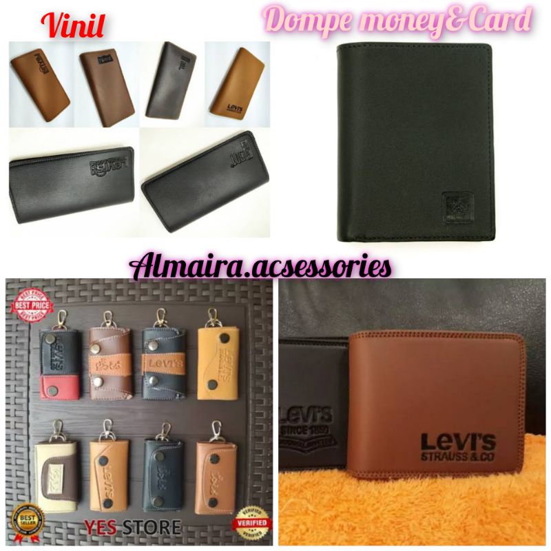 Dompet Model Lipat / Pria Semi Kulit