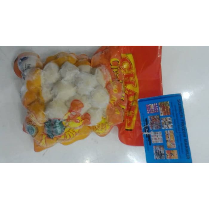 

50 bakso ayam 500gr champ. sumber frozen makmur