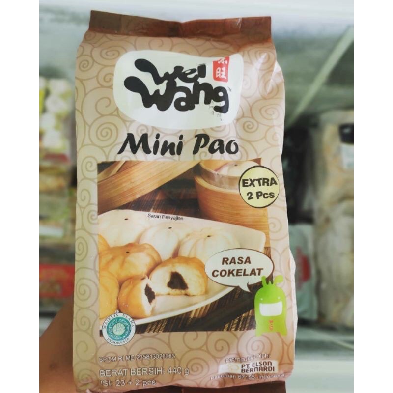 wei wang minipao/ minipao weiwang isi 25bj/ wei wang coklat 25 biji