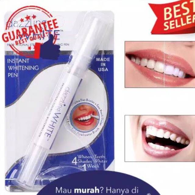 Pemutih Gigi Dazzling White Instant Teeth Whitening Gel Pen Peroksida Termurah GROSIR