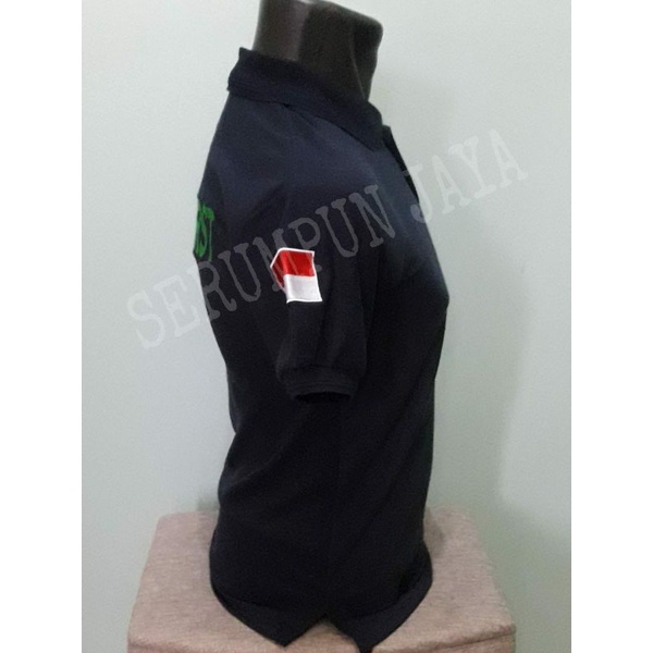 KAOS NAVY SAFETY FIRST  - KAOS  SAFETY FIRST NAVY FULL BORDIR - KAOS KERAH SAFETY FIRST