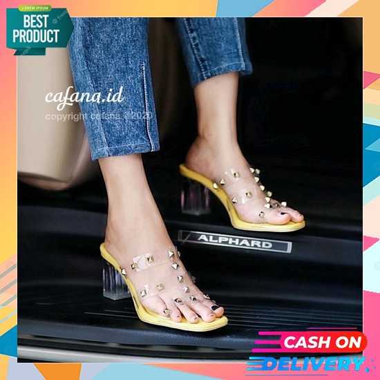 Sandal Pesta Wanita Import Murah Sendal Hak Tinggi Hils Haigh Heals Kekinian Sepatu Kondangan Cewek 