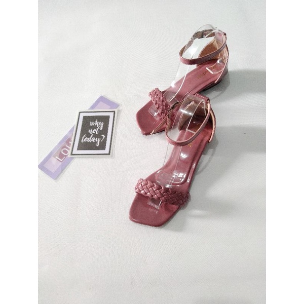 sendal flatshoes wanita terbaru kekinian bahan glossy LOUISDEAR S66