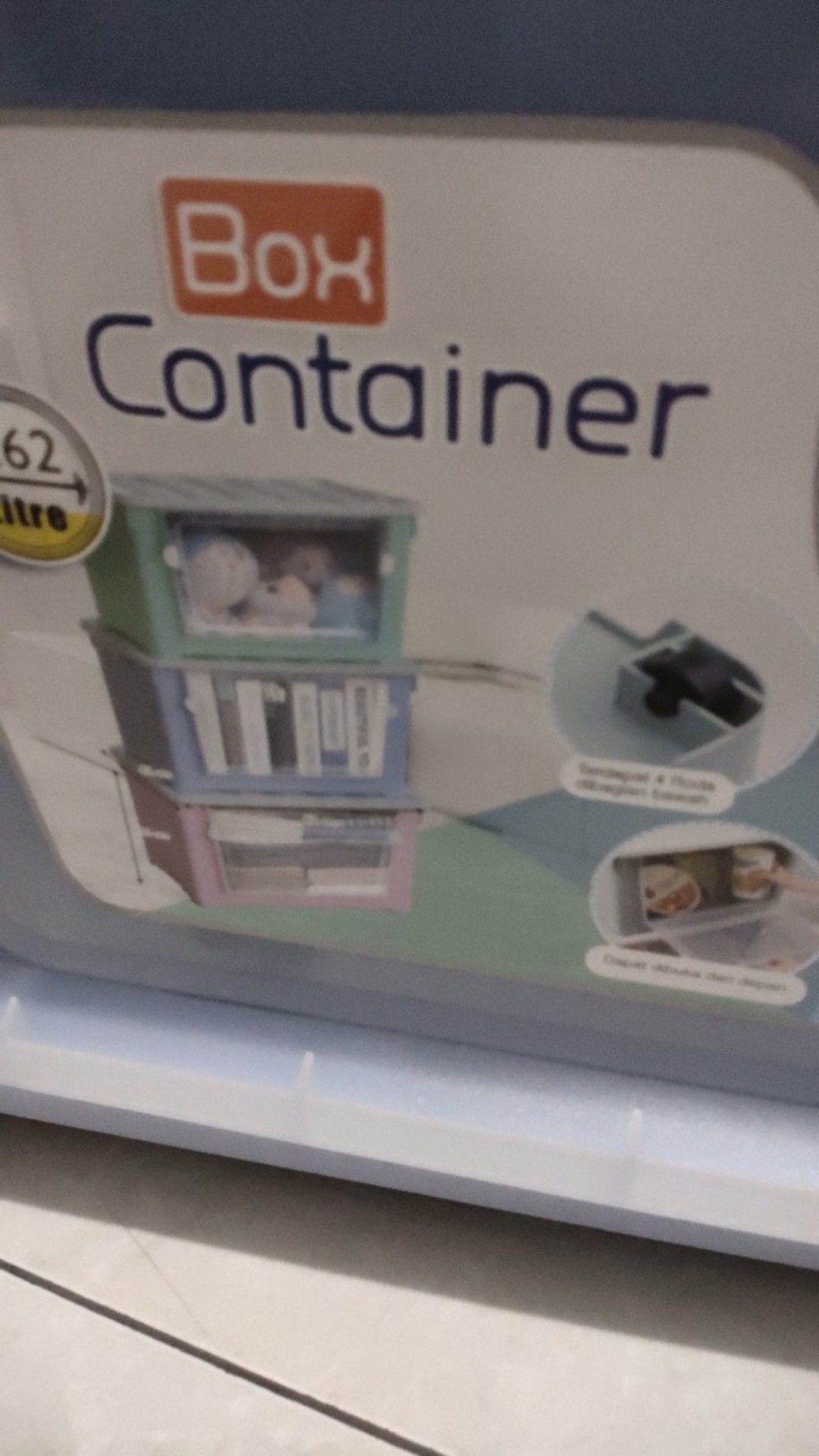 (gosend & Grab) Olymplast Box Container Obc 62 Liter Kotak Plastik Penyimpanan   Olymplast Obc