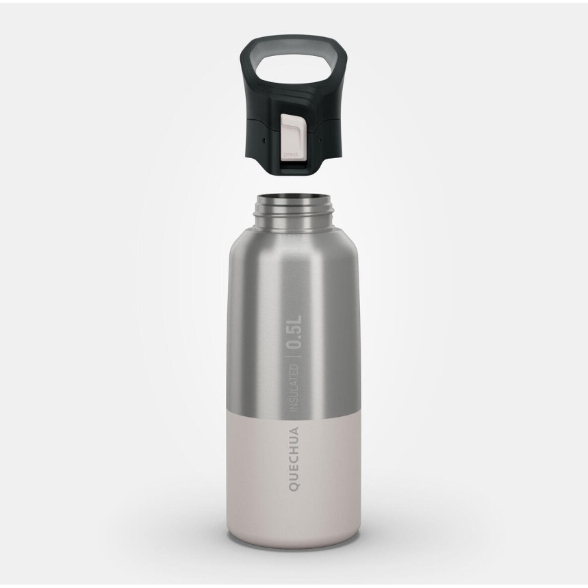 QUECHUA MH500 Botol Minum 0.5L Termos Isotermal Stainless Steel