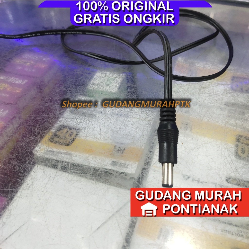 Kabel Buntung Jack DC 5.5mm Adaptor 90cm