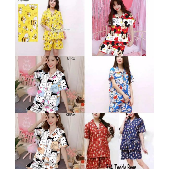 blinqshop baju tidur piyama HP random