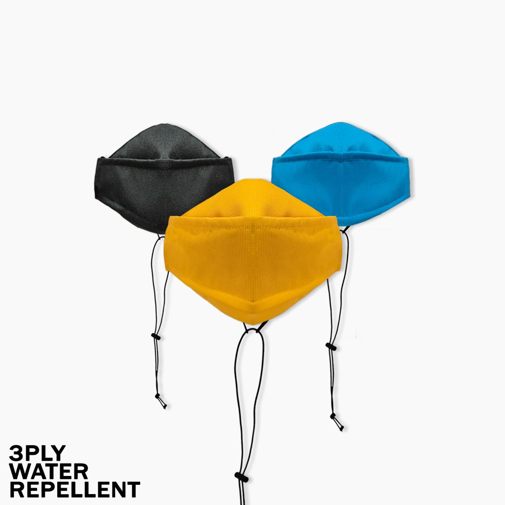 Masker Kain Smart Tech 3D - 3 PLY WATER REPELLENT