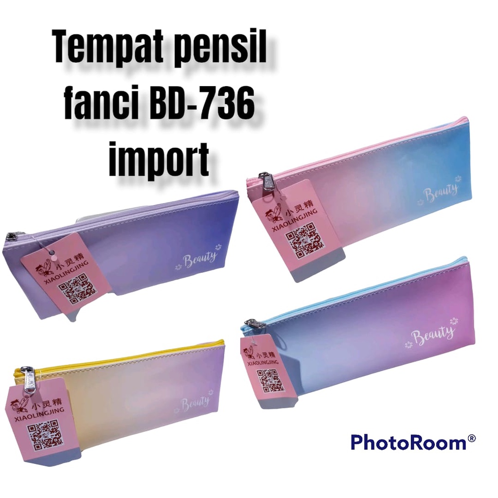 

ROYALE STATIONARY - Kotak Pensil FANCY Motif GRADASI Warna IMPORT BD-736 / Tempat Pensil / Pensil Case