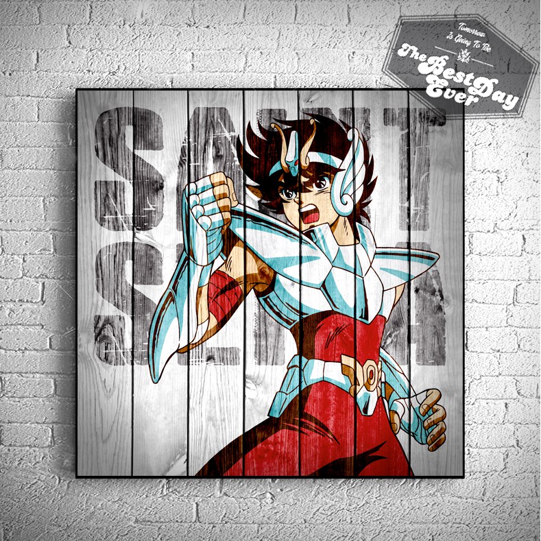 Vintage Poster Square "Saint Seiya"