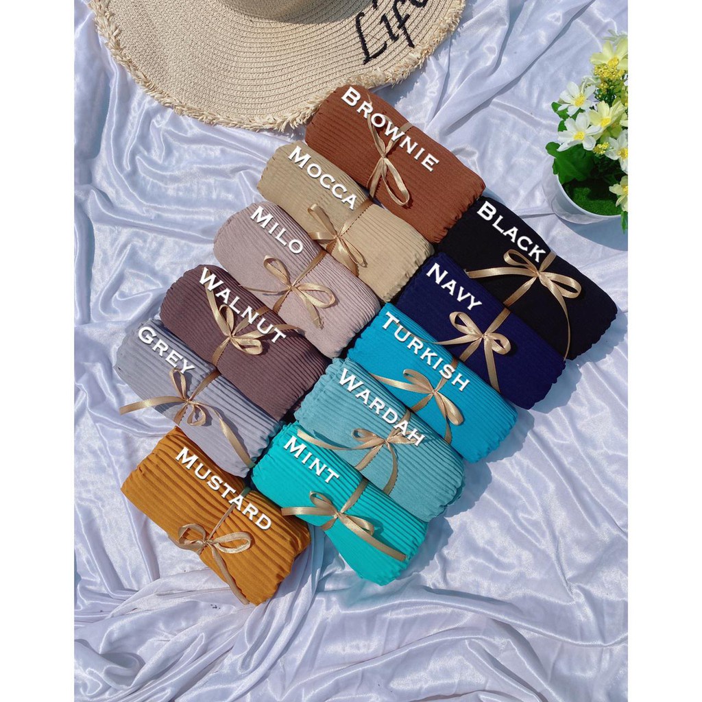Pashmina Plisket Shawl Pashmina Plisket Diamond Full Tanpa Garis Tengah 180x75-8