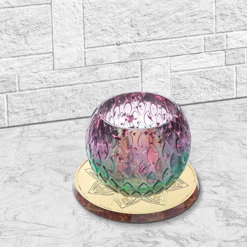 SIY  2 Pcs Candlestick Silicone Mould Flower Coaster Mould Crystal Bowl Epoxy Resin Casting Mold Adults &amp; Kids Mutual DIY