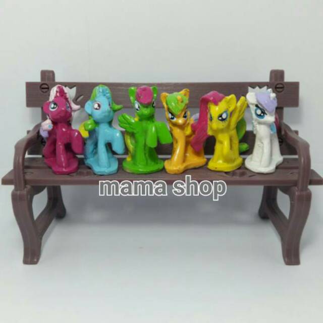 Topper Kue Hiasan Kue Ulang Tahun Figure Little Pony / Kuda Pony.