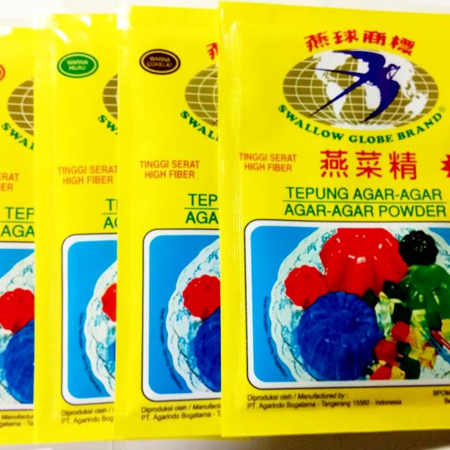 Tepung agar agar swallow globe brand 7g harga per pcs | Shopee Indonesia