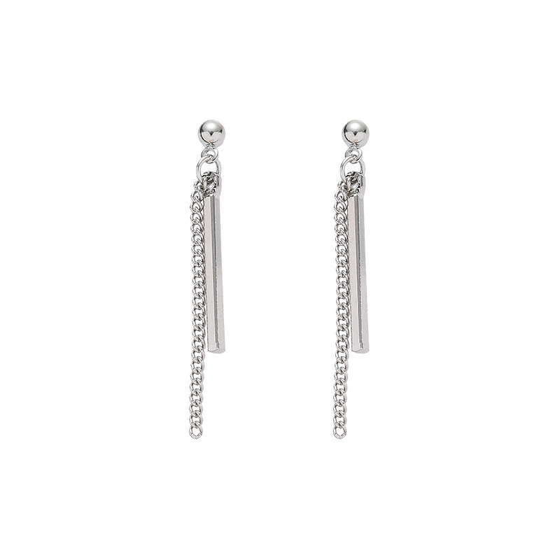 Anting Sterling Silver 925 100% Bentuk Vertikal Untuk Hadiah