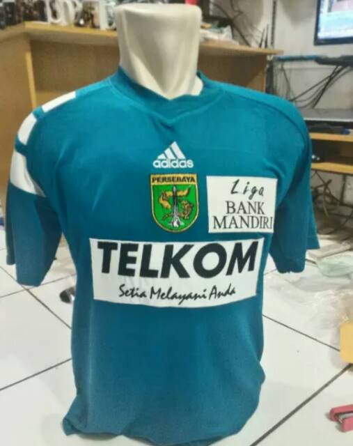 Jersey Persebaya Telkom Bank Mandiri 2003 Home Tosca Retro Grade Original