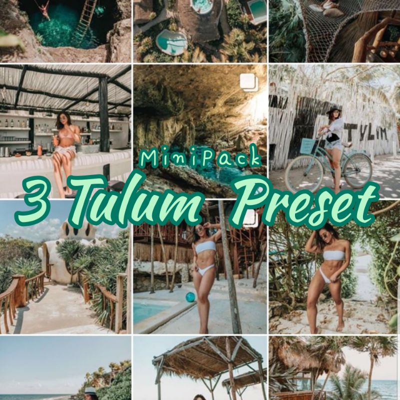 3 PRESET LIGHTROOM TULUM for IOS &amp; Android