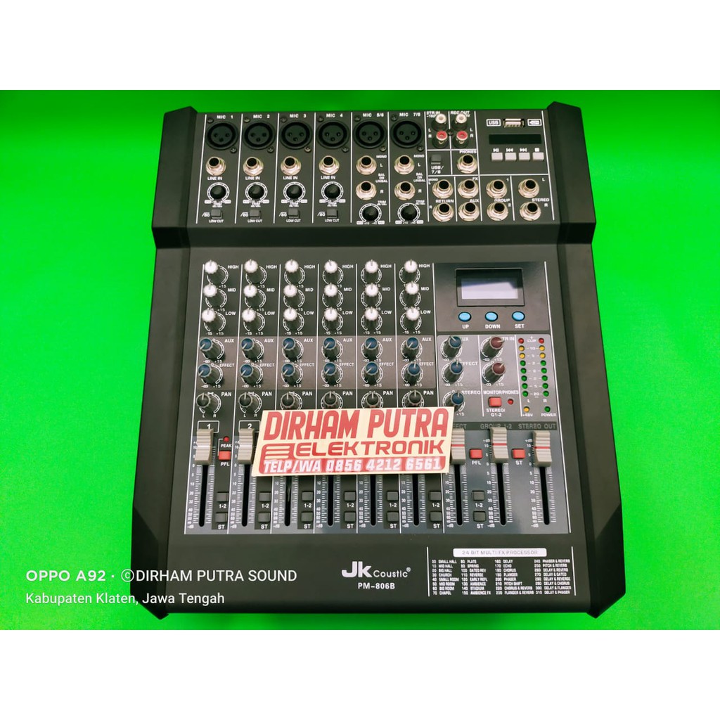 MIXER POWER JK COUSTIC PM-806B