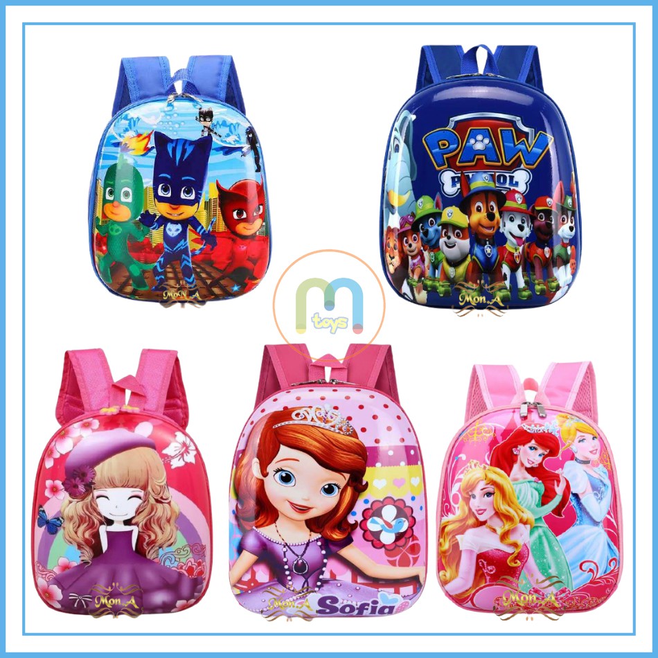 Tas Ransel Telur Sekolah Anak TK / PAUD - Tas Sekolah Anak Karakter lucu Ransel PVC Karakter Lucu M0172