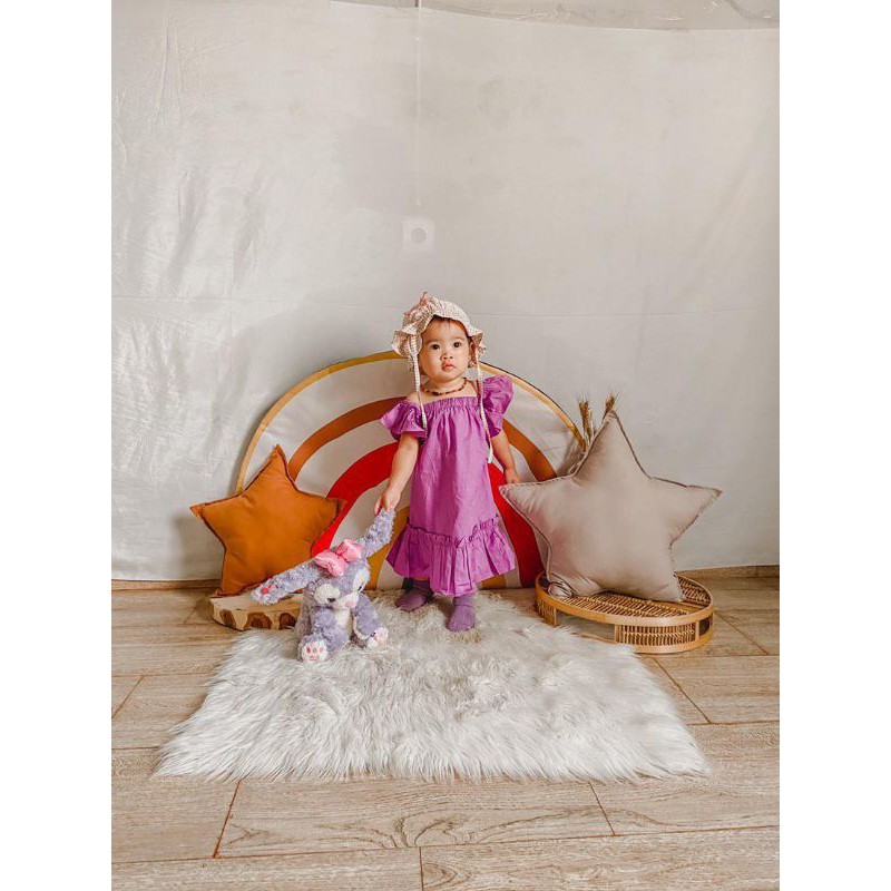 Dress katun anak lilac