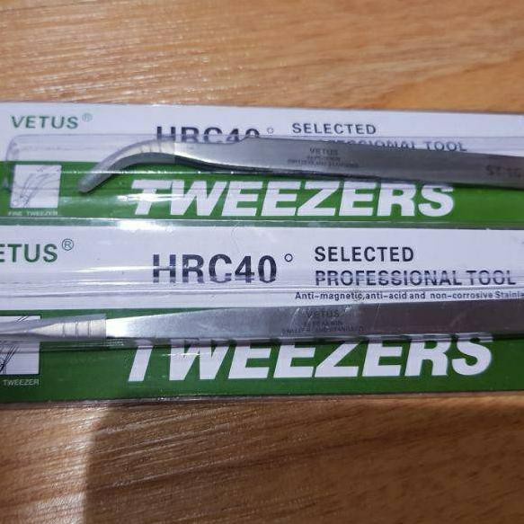 PINSET SILVER SATUAN FOR EYELASH EXTENSION