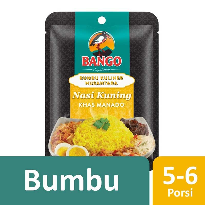 

[HeMart] Bango Bumbu Nasi Kuning Khas Manado 35g / Makanan Instan